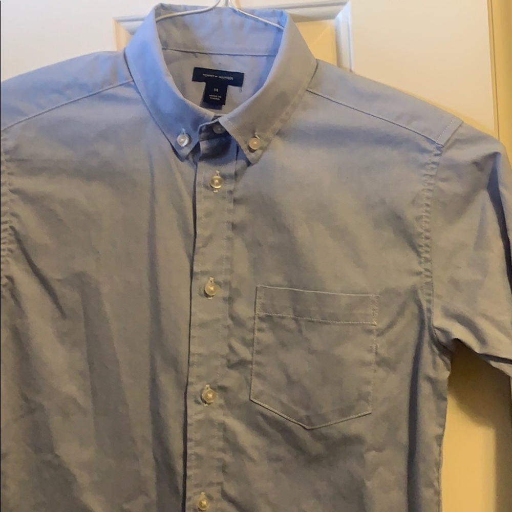 Tommy Hilfiger boys blue oxford shirt